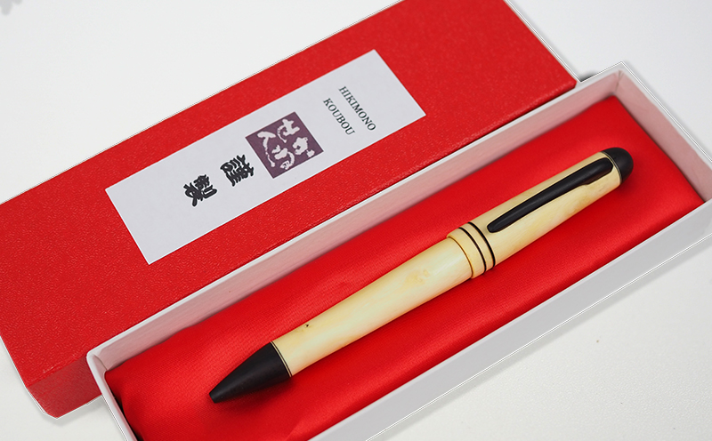 沖縄の伝統工芸士□手づくり木製デザイナーボールペン【オール